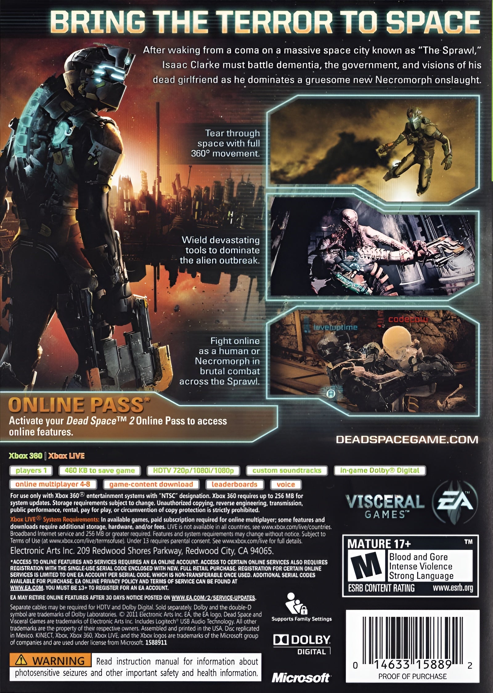 Dead Space 2 [2 Discs] Xbox 360 - Video Game - Used - CaveGamers - Image 2