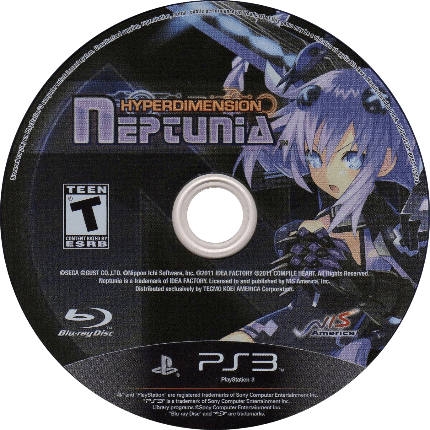 Hyperdimension Neptunia PS3 - Video Game - Used - CaveGamers - Image 3