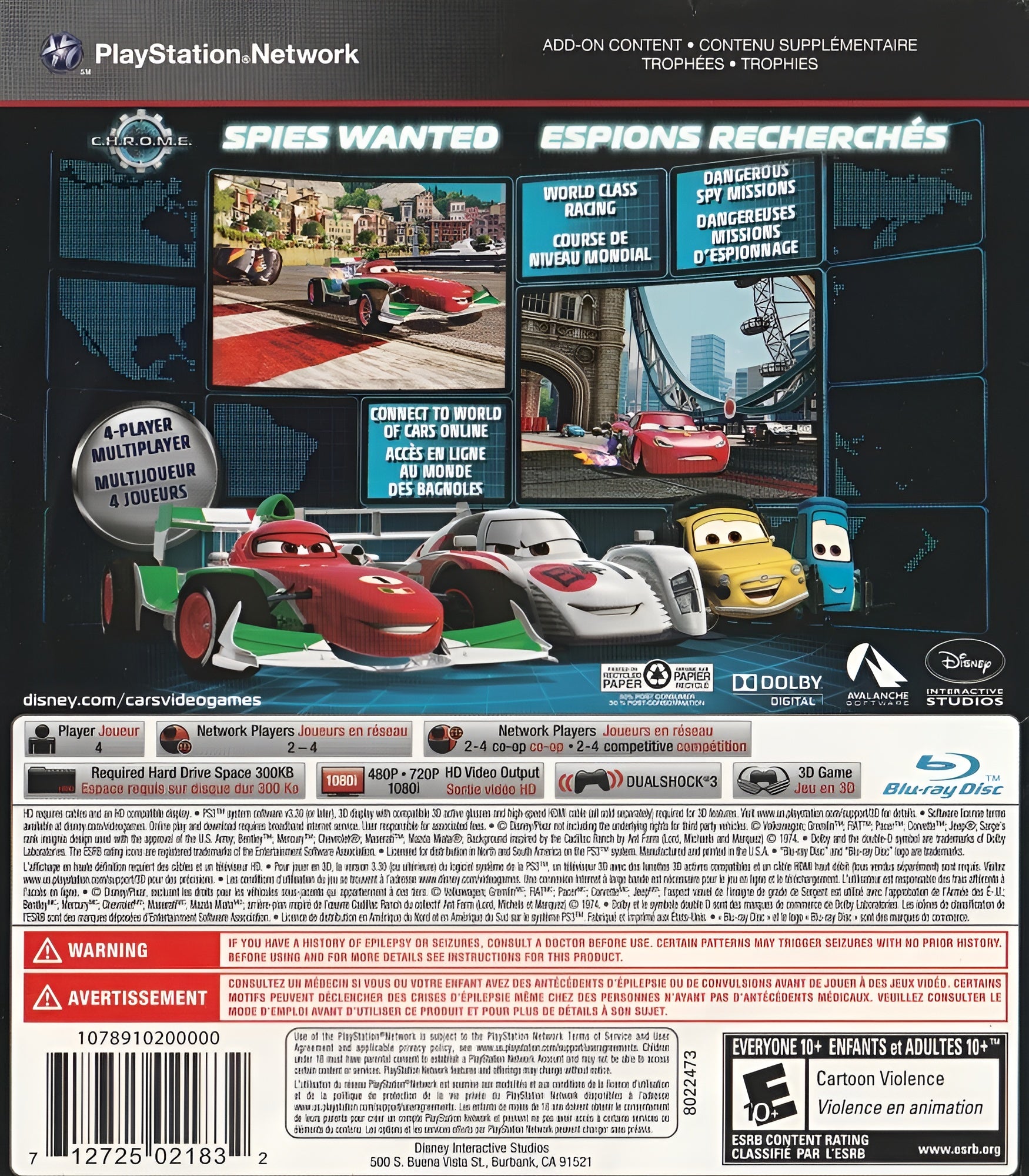 Cars 2 PS3 - Video Game - Used - CaveGamers - Image 2