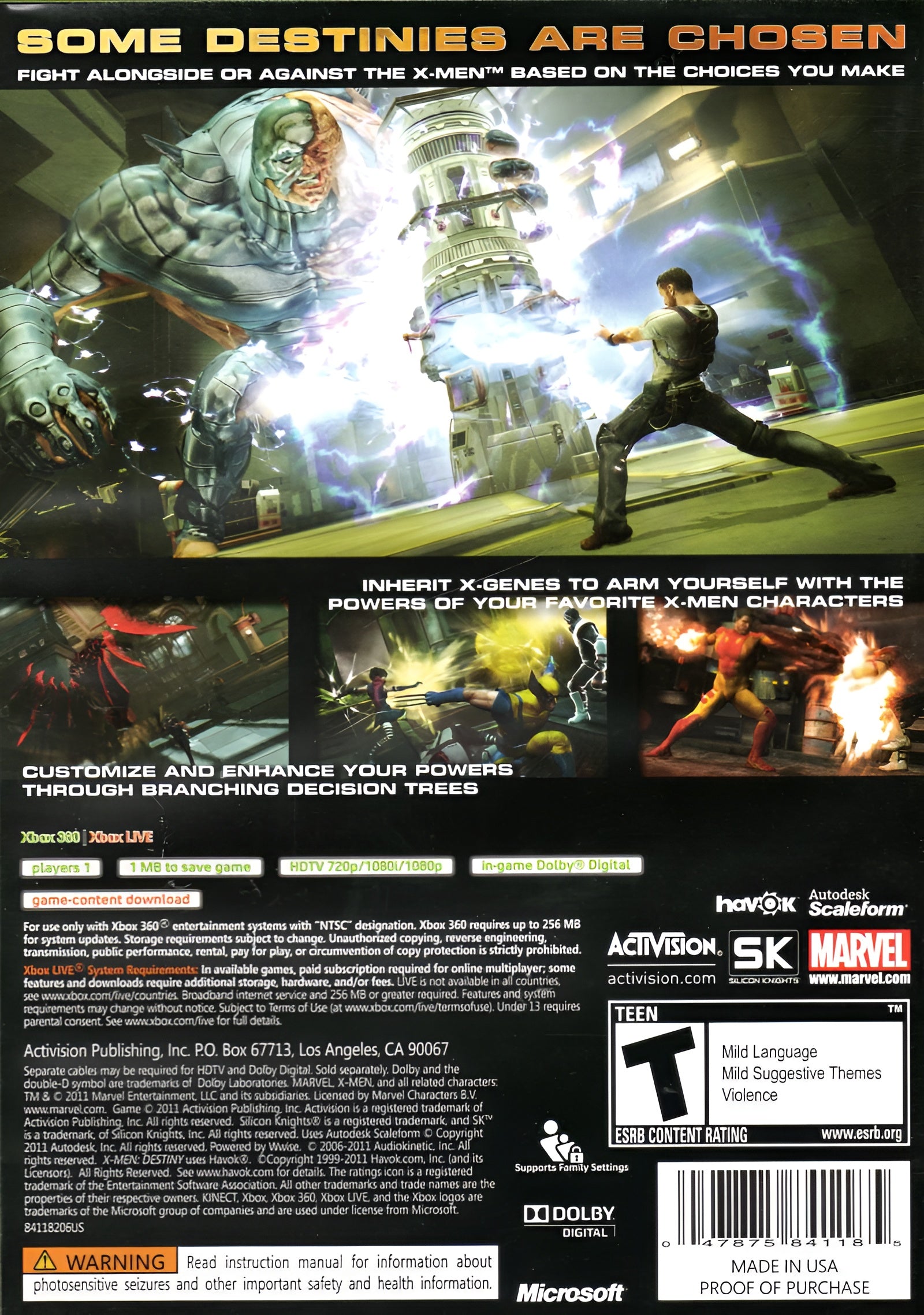 X-Men: Destiny Xbox 360 - Video Game - Used - CaveGamers - Image 2