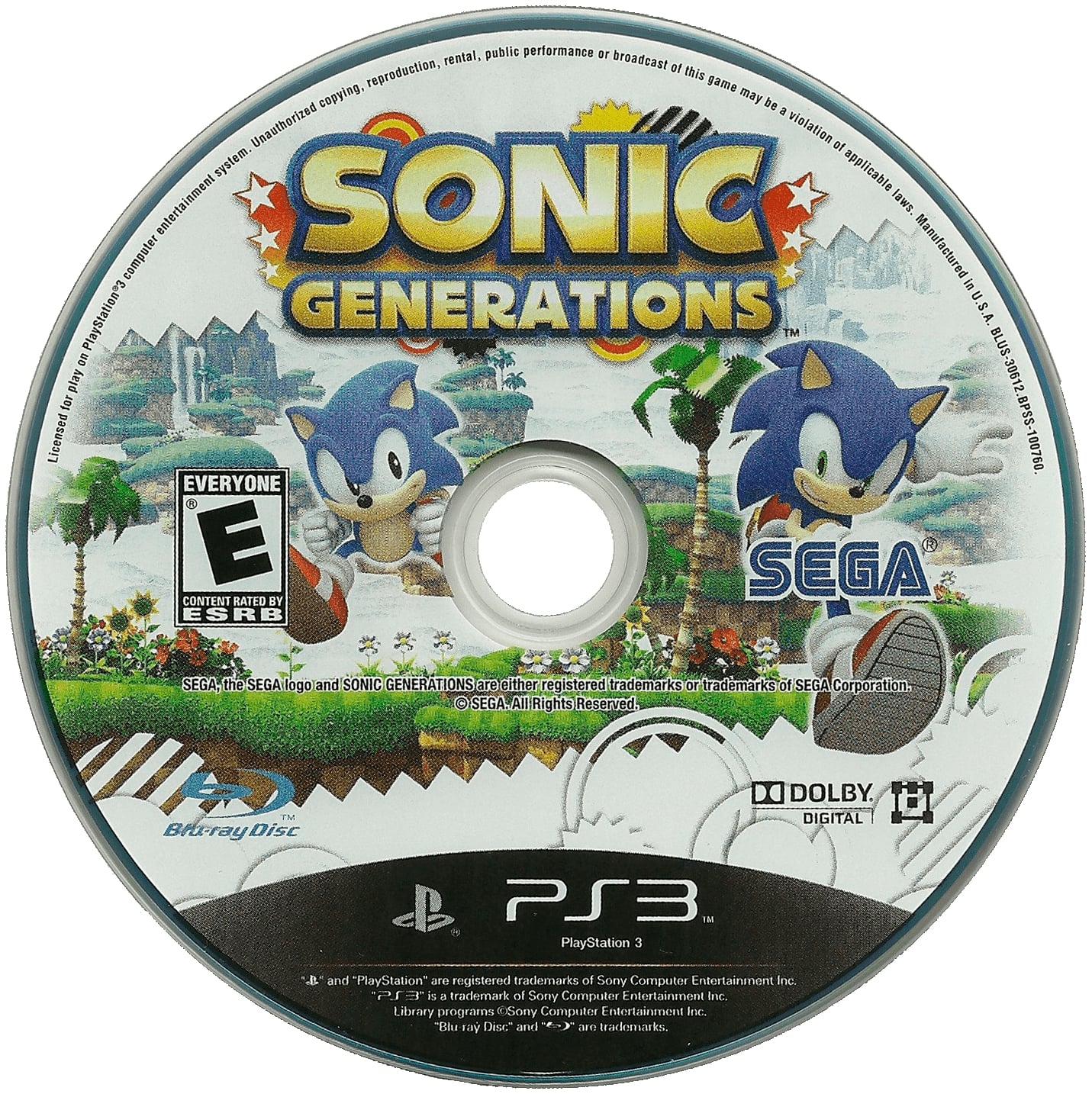 Sonic Generations PS3 - Video Game - Used - CaveGamers - Image 3