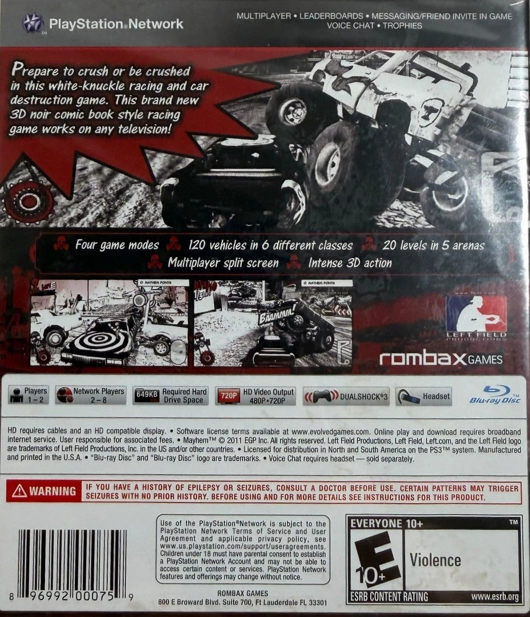 Mayhem 3D PS3 - Video Game - Used - CaveGamers - Image 2
