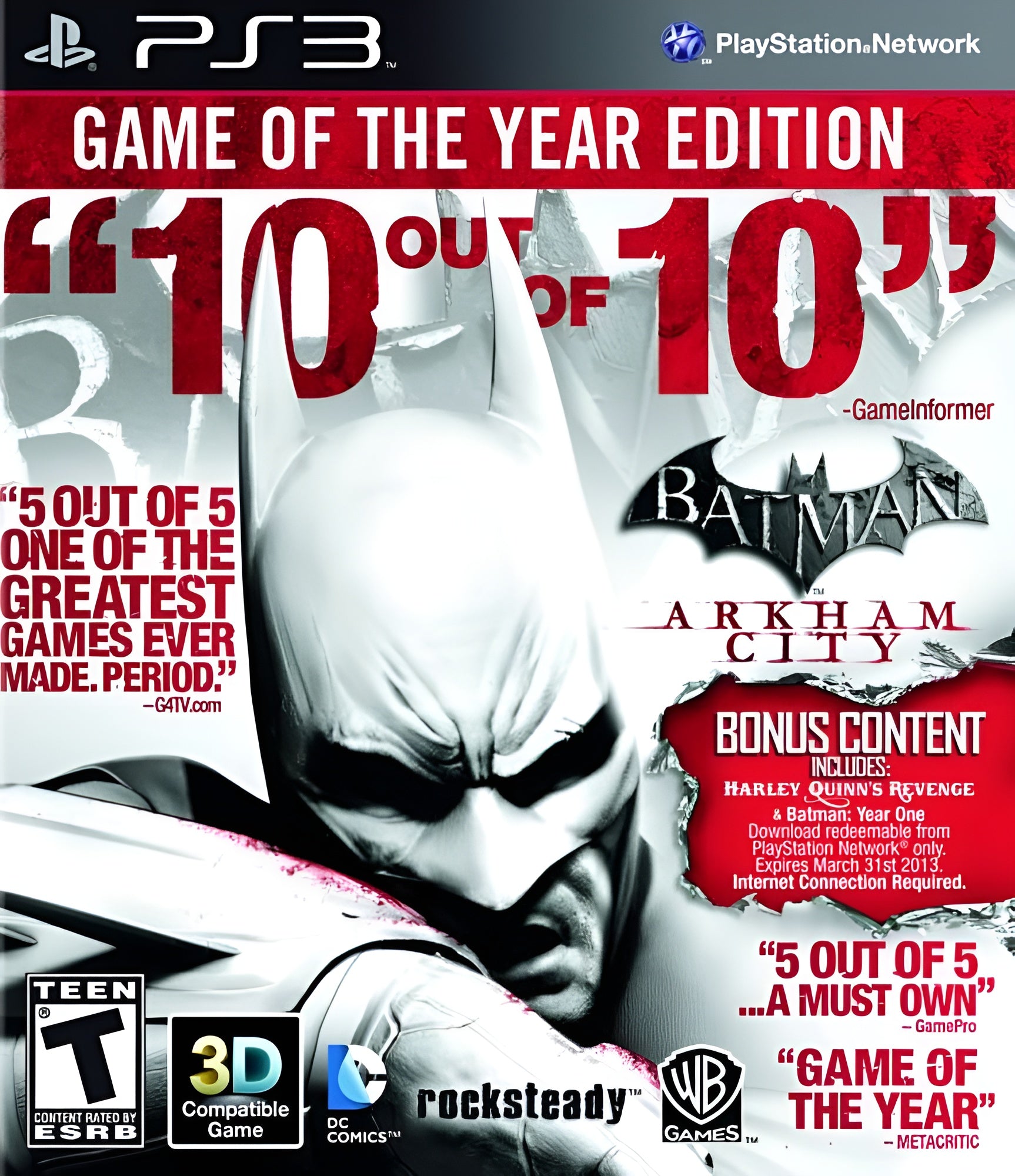 Batman: Arkham City [Game of the Year] PS3 - Video Game - Used - CaveGamers