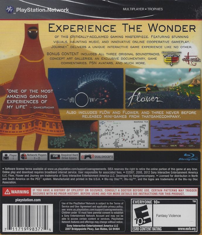 Journey Collector's Edition PS3 - Video Game - Used - CaveGamers - Image 2