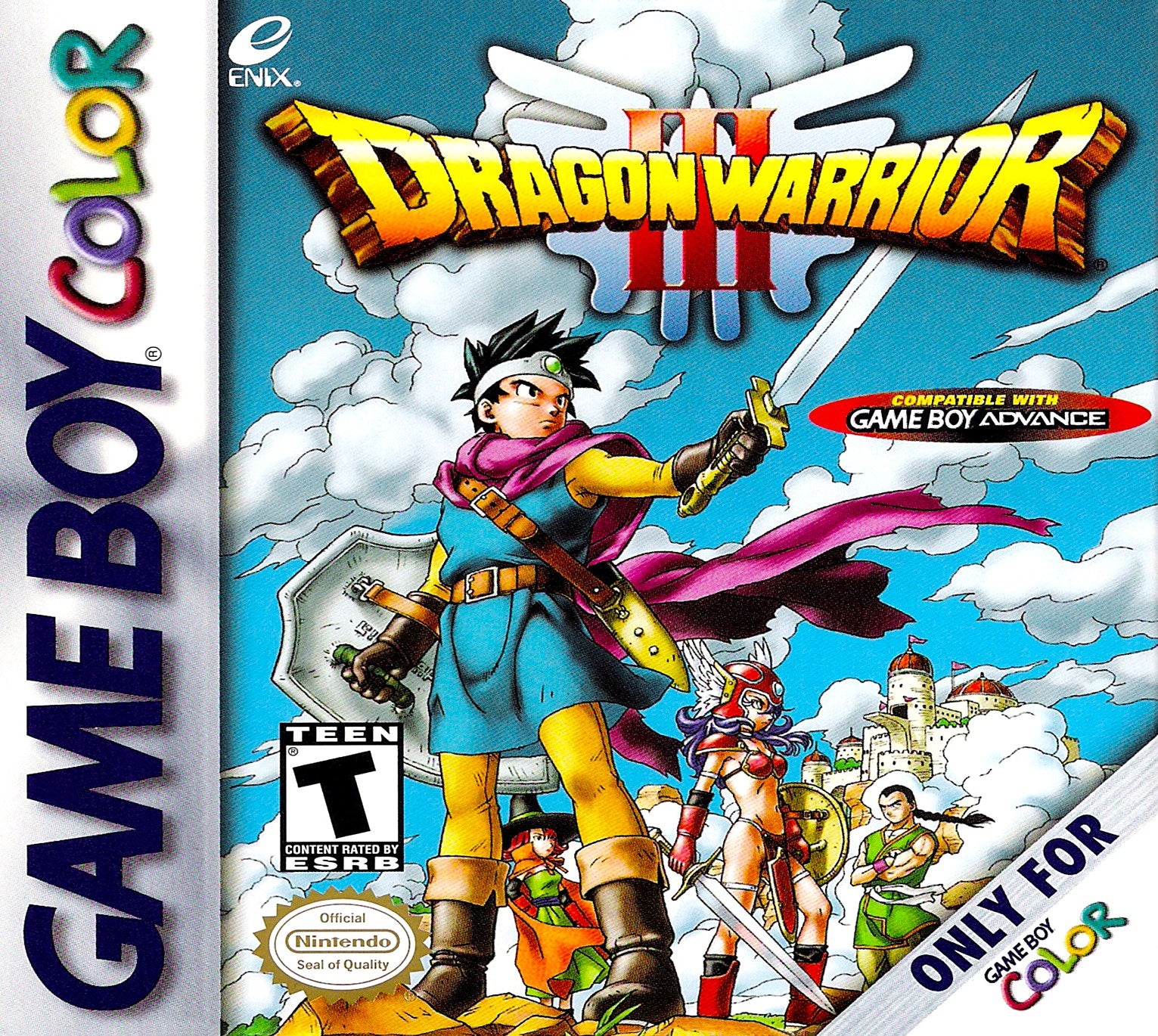 Dragon Warrior III Game Boy Color - Video Game - Used - CaveGamers