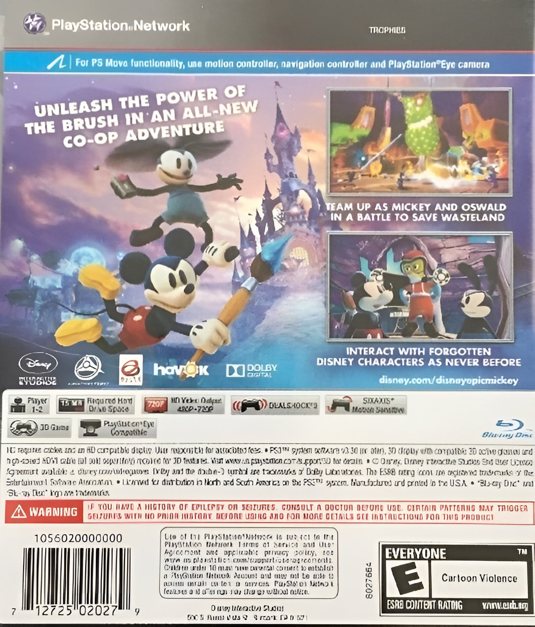 Epic Mickey 2: The Power of Two PS3 - Video Game - Used - CaveGamers - Image 2