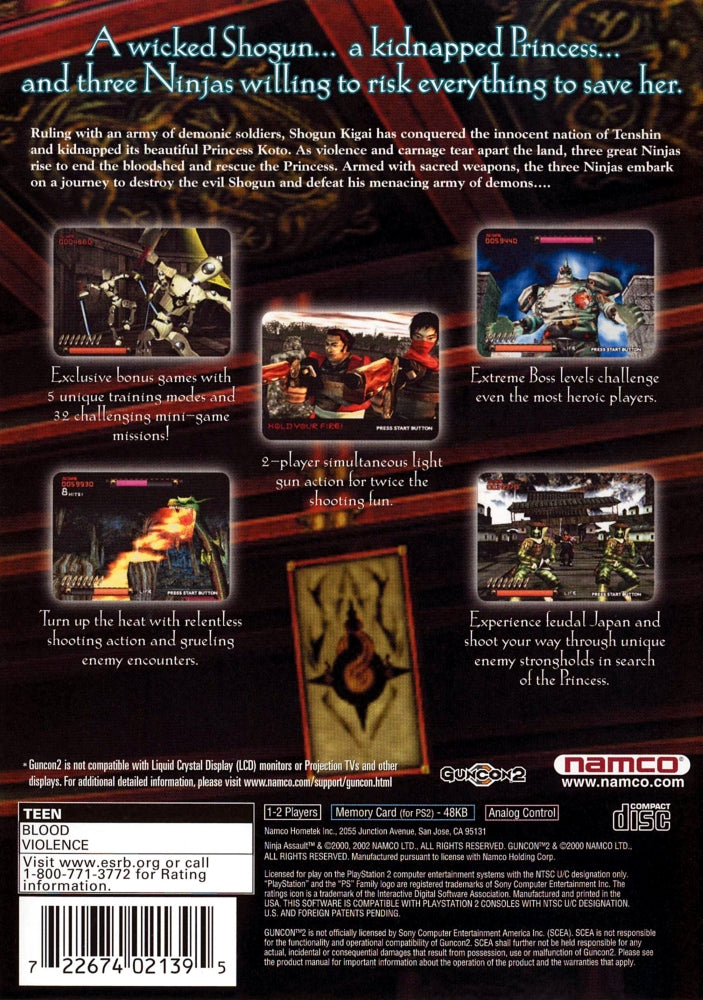 Ninja Assault PS2 - Video Game - Used - CaveGamers - Image 2