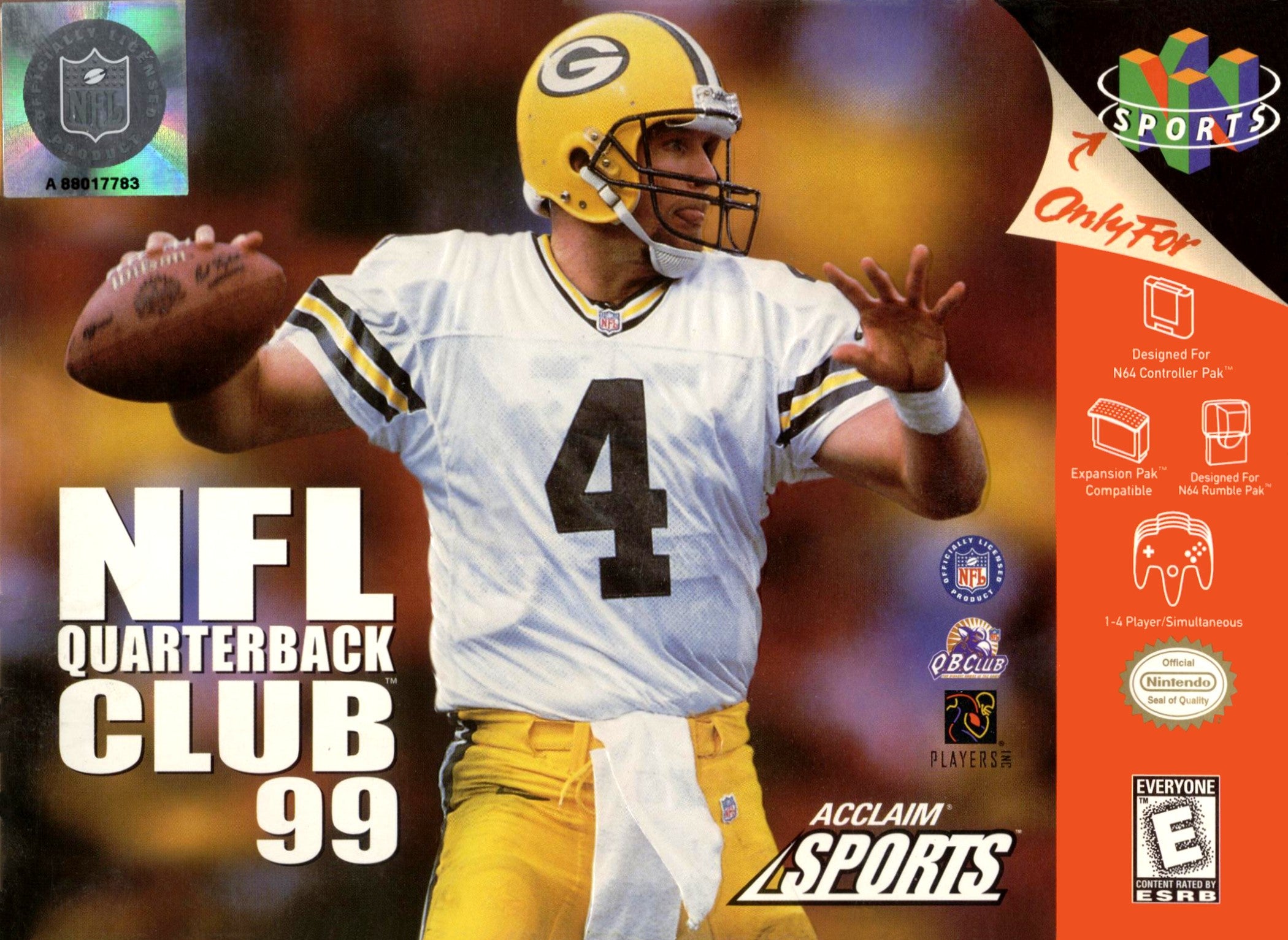 NFL Quarterback Club 99 N64 - Video Game - Used - CaveGamers