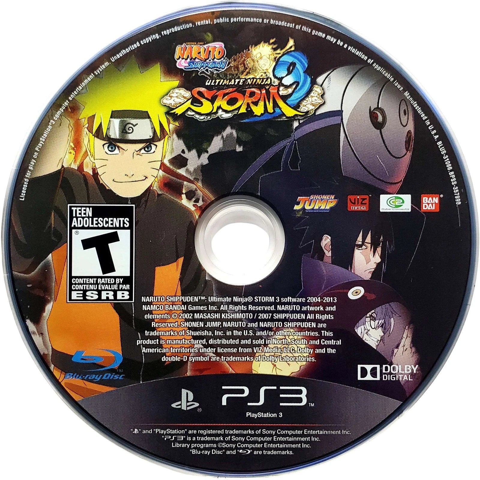 Naruto Shippuden Ultimate Ninja Storm 3 PS3 - Video Game - Used - CaveGamers - Image 3