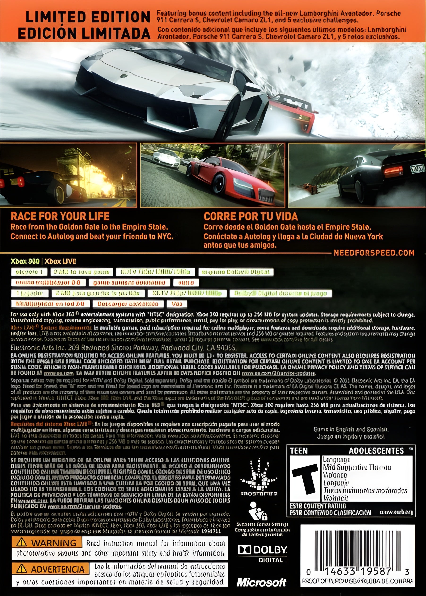 Need for Speed: The Run [Limited Edition] Xbox 360 - Video Game - Used - CaveGamers - Image 2
