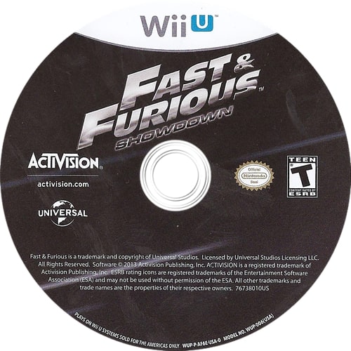 Fast and the Furious: Showdown Wii U - Video Game - Used - CaveGamers - Image 3