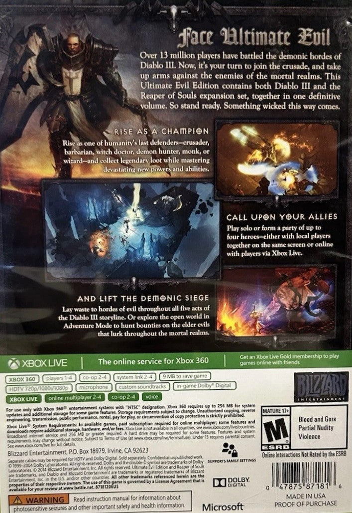 Diablo III [Ultimate Evil Edition]