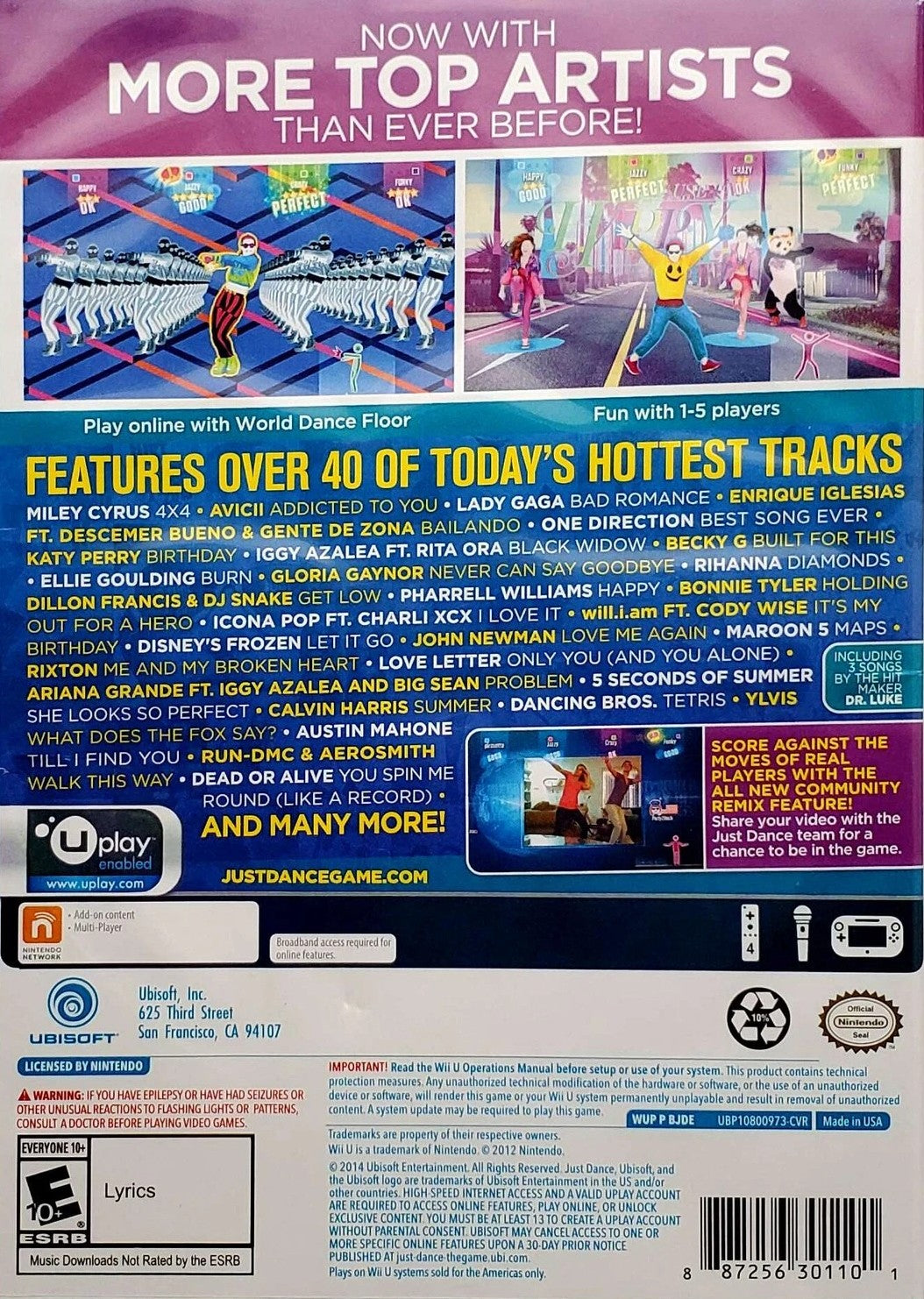 Just Dance 2015 Wii U - Video Game - Used - CaveGamers - Image 2