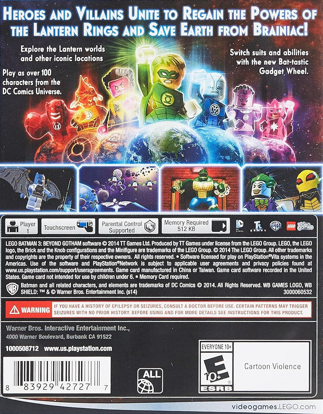 LEGO Batman 3: Beyond Gotham PSV - Video Game - Used - CaveGamers - Image 2