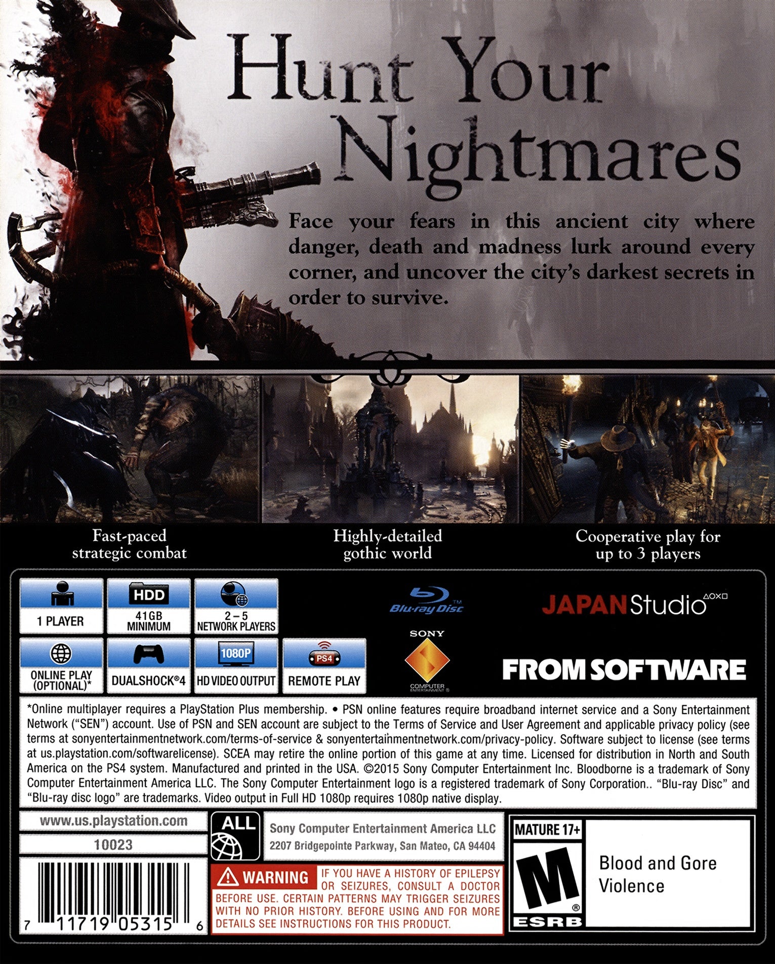 Bloodborne PS4 - Video Game - Used - CaveGamers - Image 2