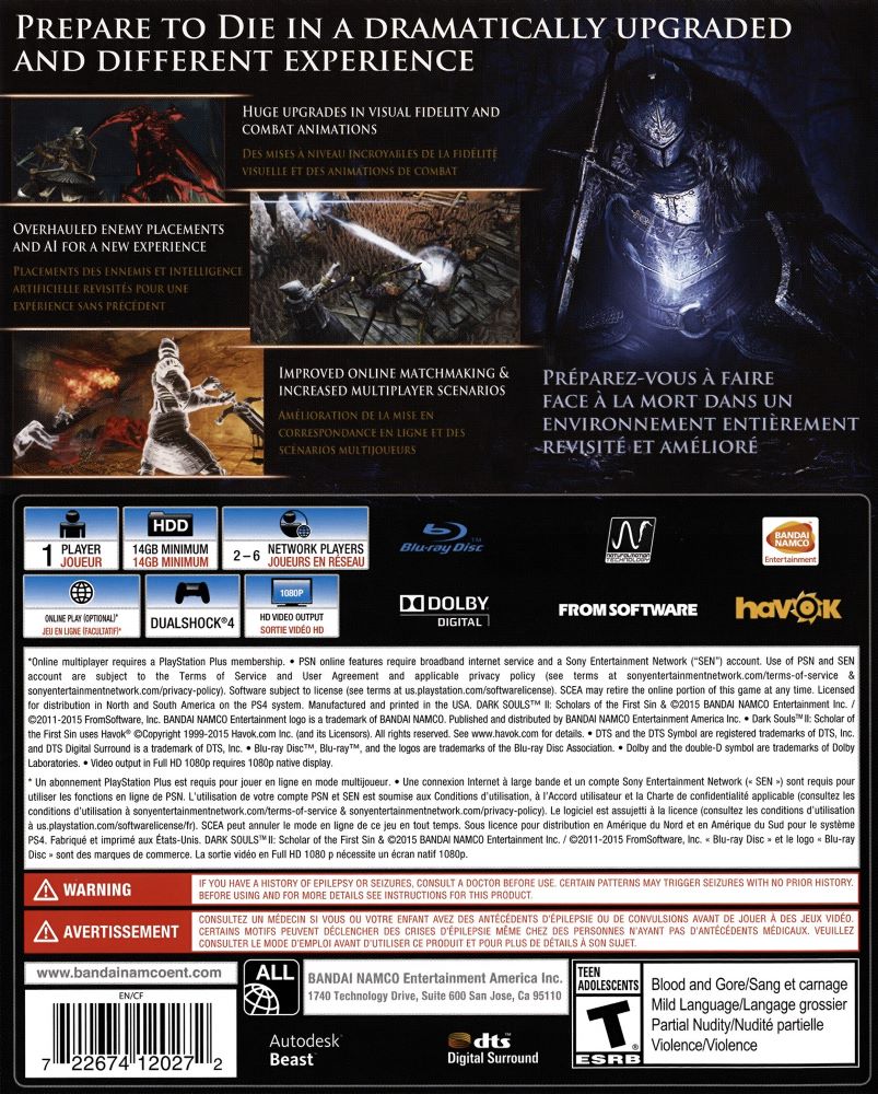 Dark Souls II: Scholar of the First Sin PS4 - Video Game - Used - CaveGamers - Image 2