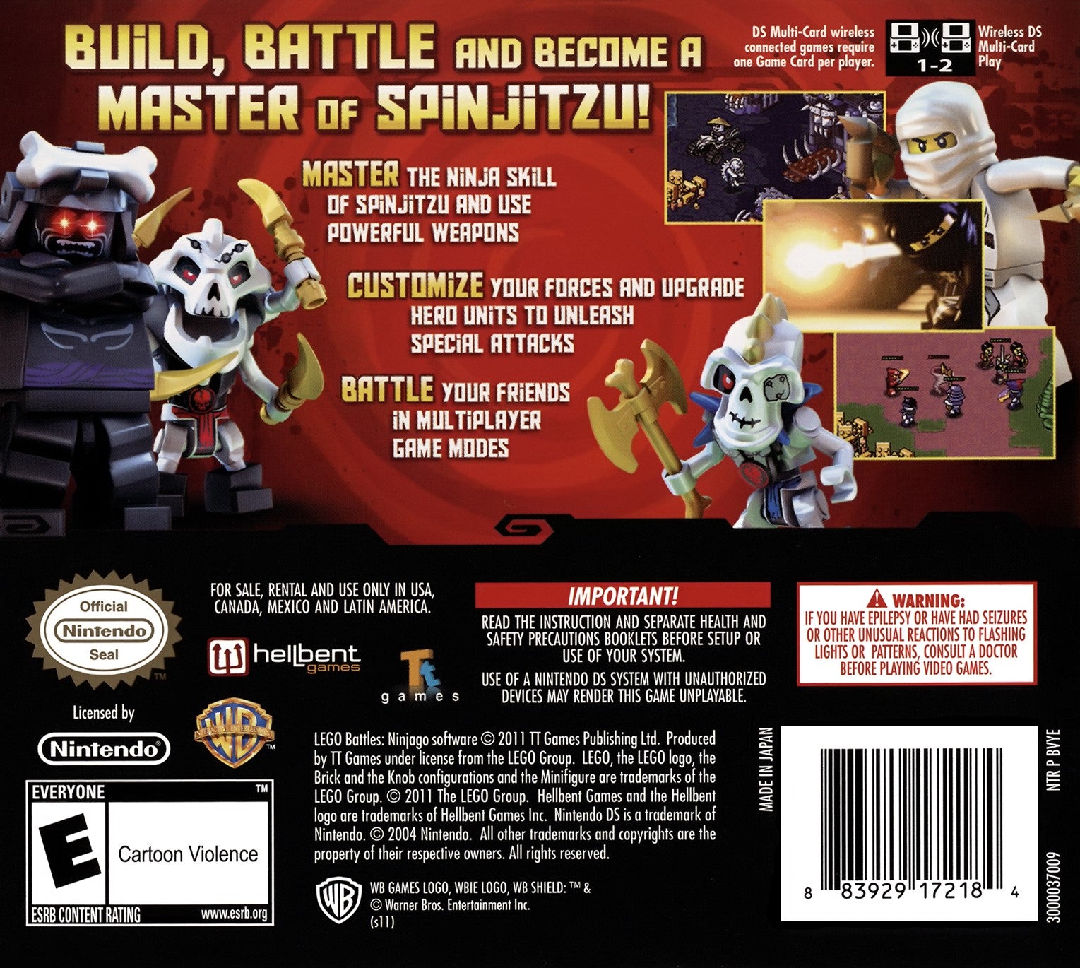 LEGO Battles: Ninjago DS - Video Game - Used - CaveGamers - Image 2