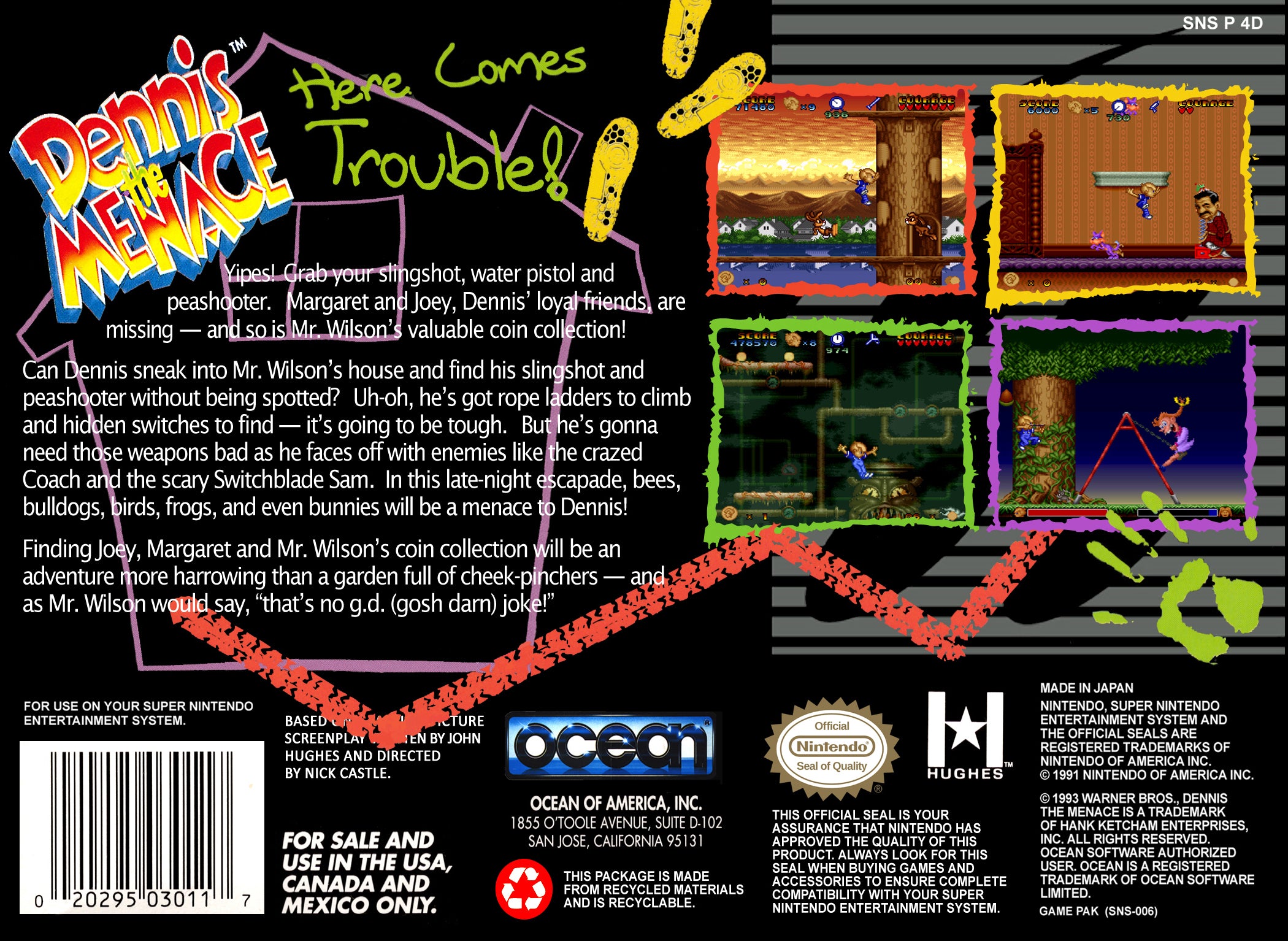 Dennis The Menace SNES - Video Game - Used - CaveGamers - Image 2
