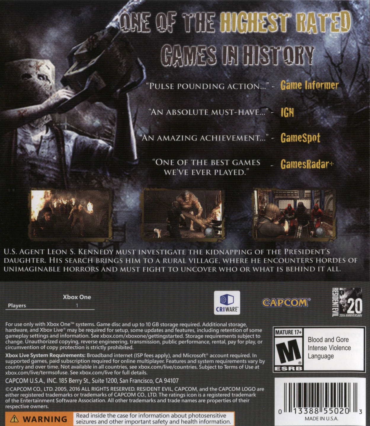 Resident Evil 4 Xbox One - Video Game - Used - CaveGamers - Image 2