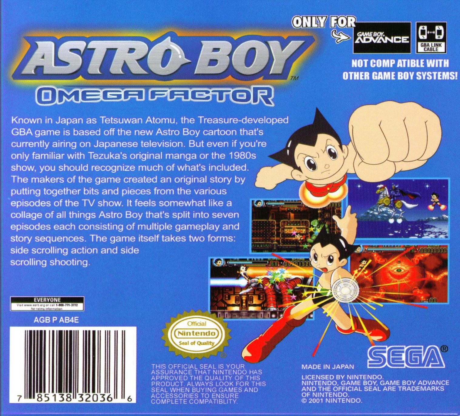 Astro Boy Omega Factor Game Boy Advance - Video Game - Used - CaveGamers - Image 2