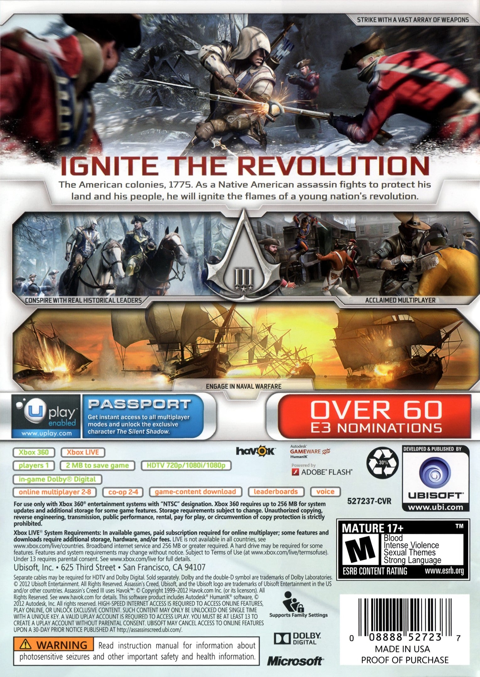 Assassin's Creed III [2 Discs]