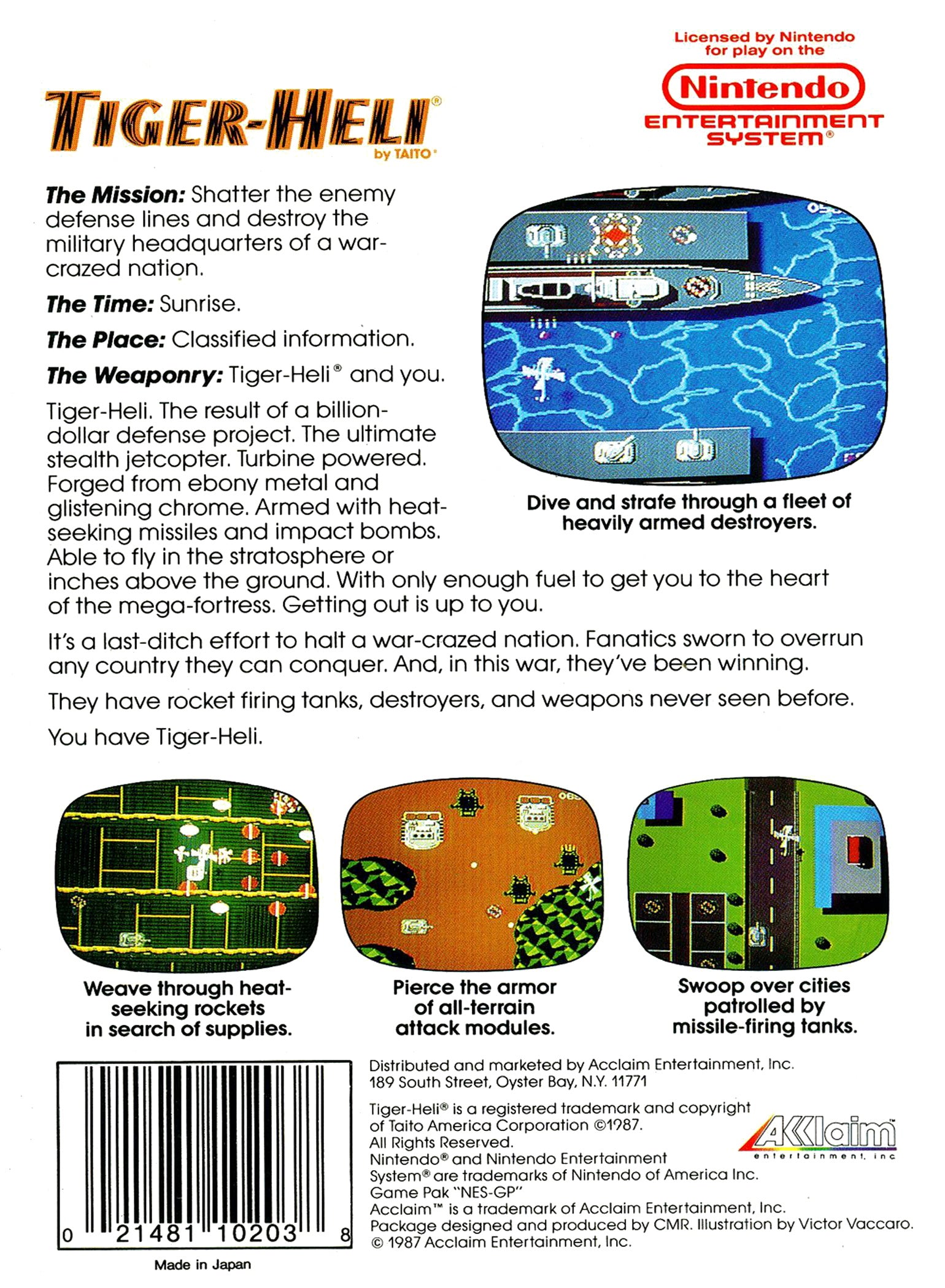 Tiger-Heli NES - Video Game - Used - CaveGamers - Image 2