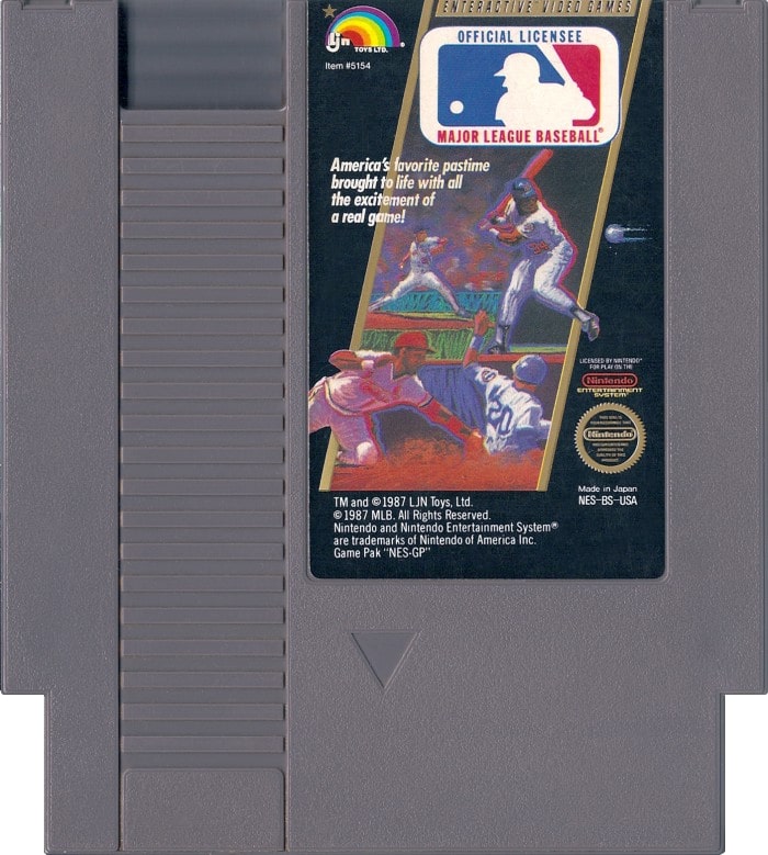 Major League Baseball NES - Video Game - Used - CaveGamers - Image 3