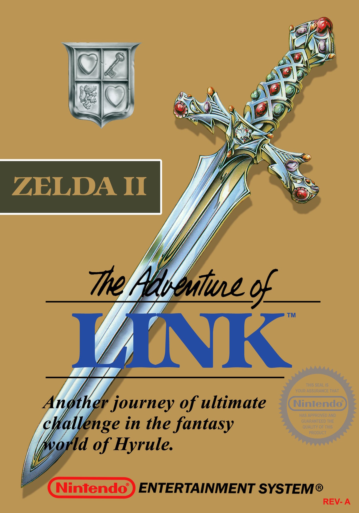 Zelda II The Adventure of Link [Gray Cart] NES - Video Game - Used - CaveGamers
