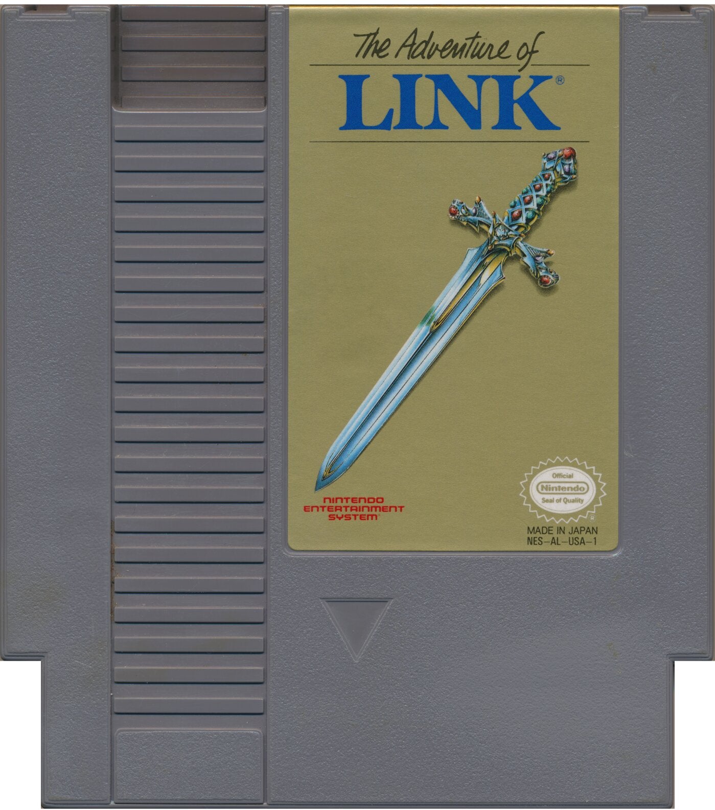 Zelda II The Adventure of Link [Gray Cart] NES - Video Game - Used - CaveGamers - Image 3