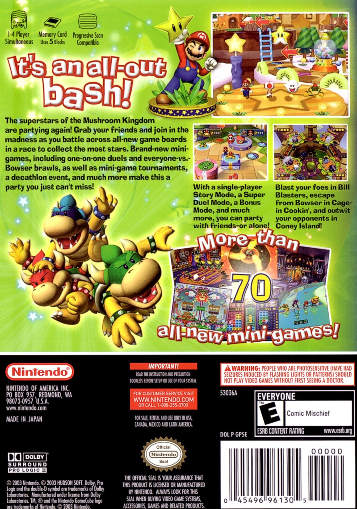 Mario Party 5 GameCube - Video Game - Used - CaveGamers - Image 2