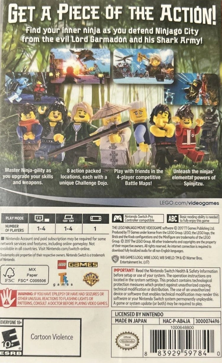 LEGO Ninjago Movie Switch - Video Game - Used - CaveGamers - Image 2