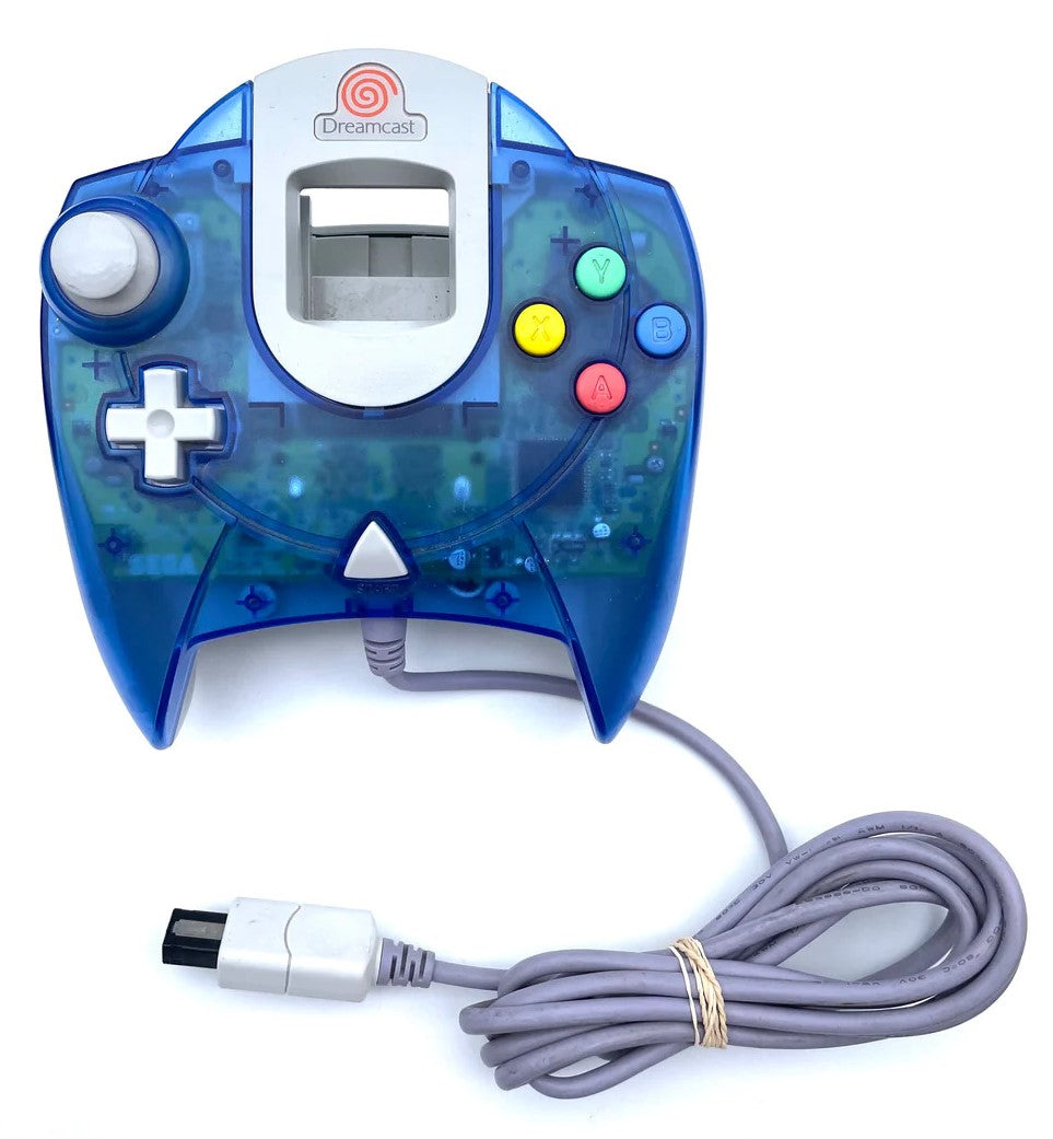 Sega Dreamcast Controller - Blue - Video Game Accessory - Used - CaveGamers