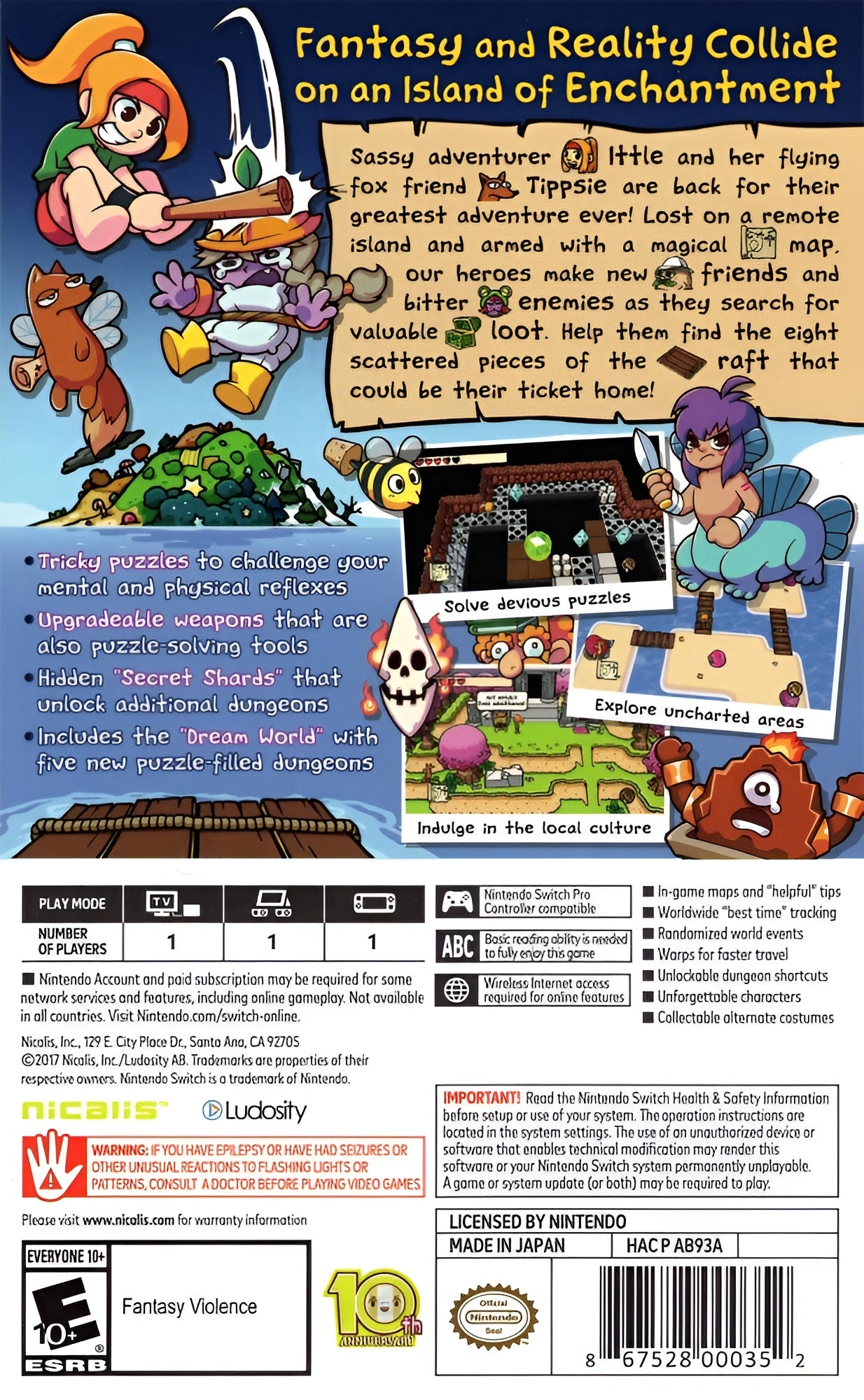 Ittle Dew 2+ Switch - Video Game - Used - CaveGamers - Image 2