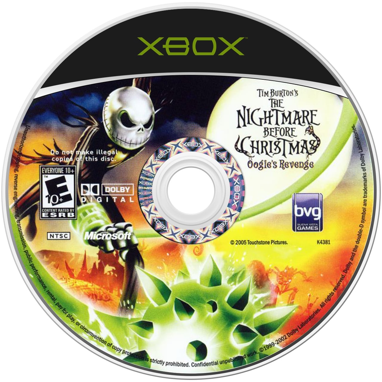 Tim Burton's The Nightmare Before Christmas: Oogie's Revenge Xbox - Video Game - Used - CaveGamers - Image 3