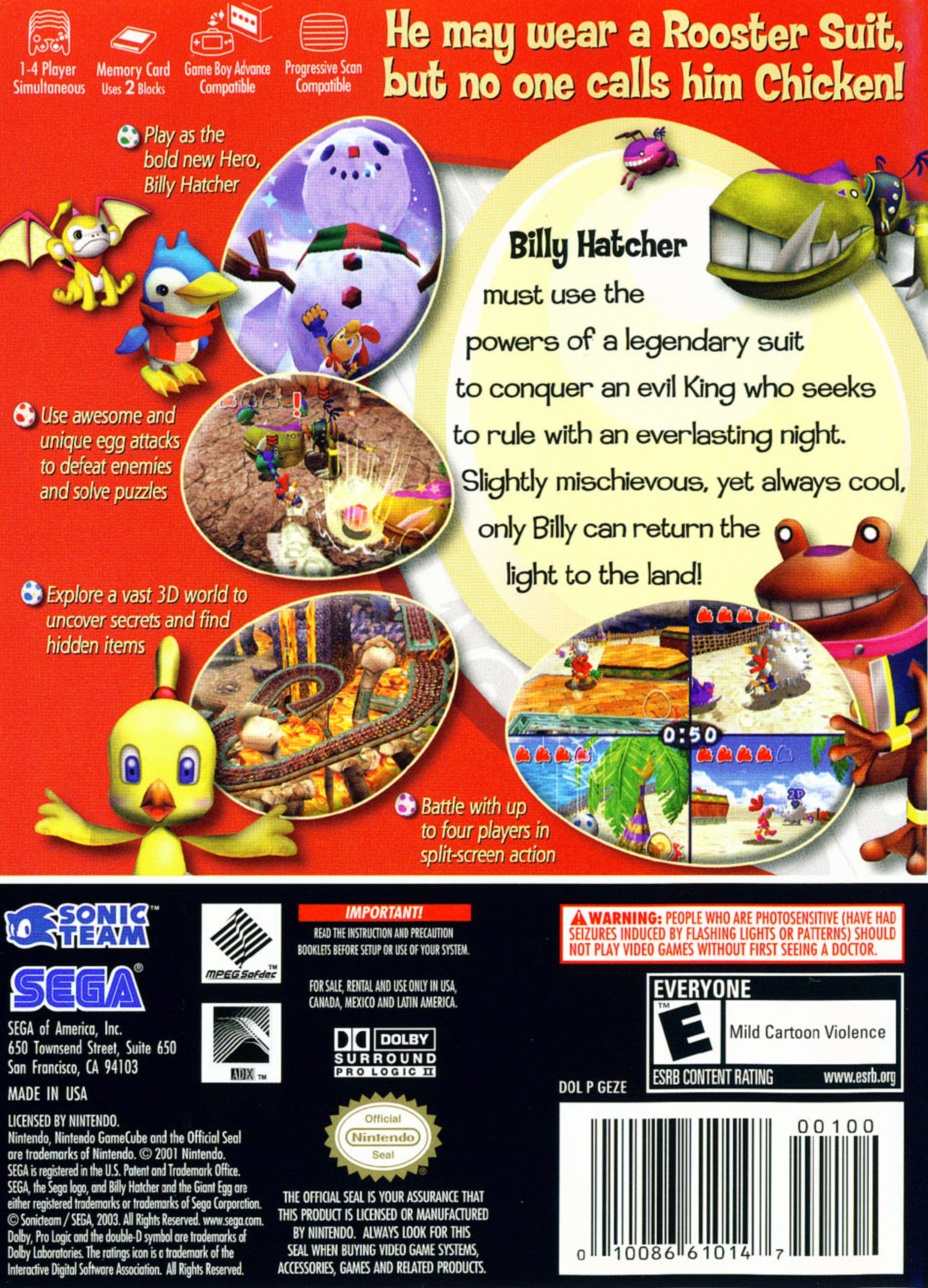 Billy Hatcher and the Giant Egg