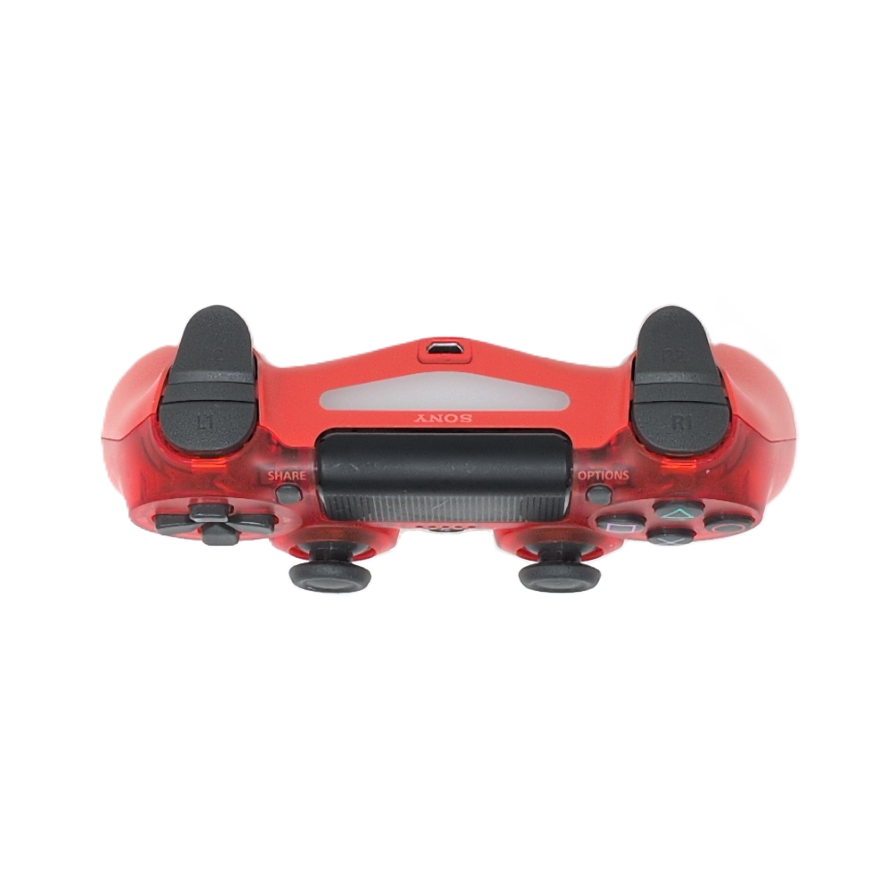 PlayStation 4 Dualshock 4 Wireless Controller - Crystal Red PS4 - Video Game Accessory - Used - CaveGamers - Image 3