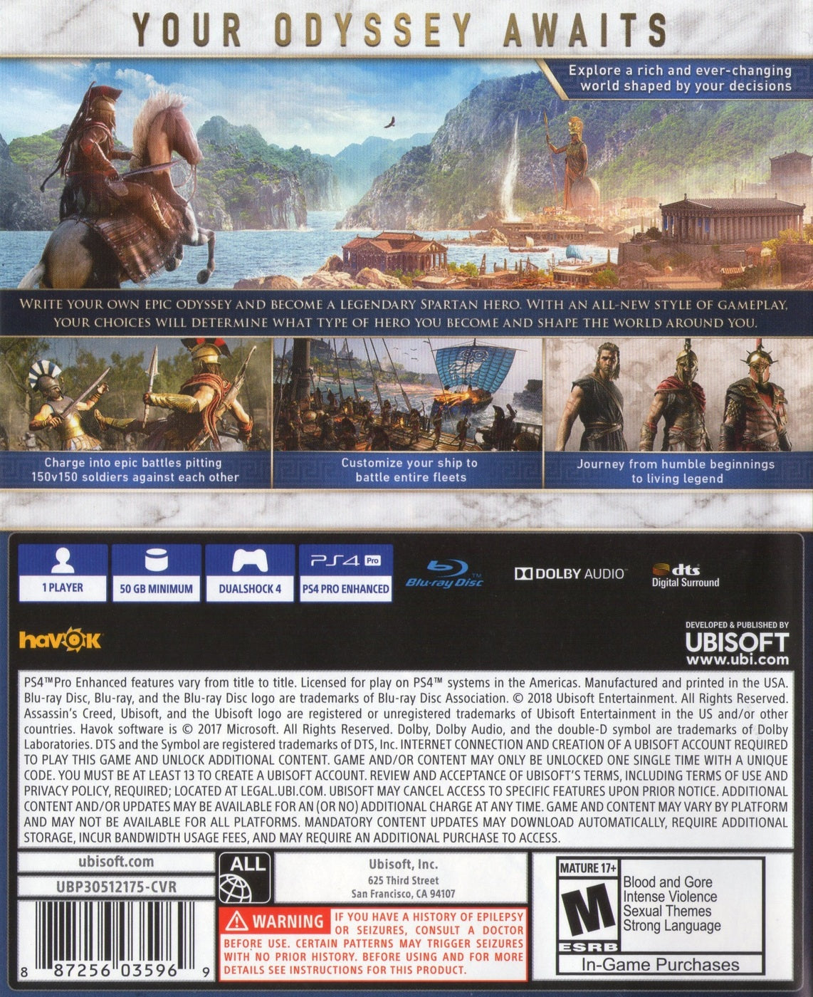 Assassin's Creed Odyssey PS4 - Video Game - Used - CaveGamers - Image 2