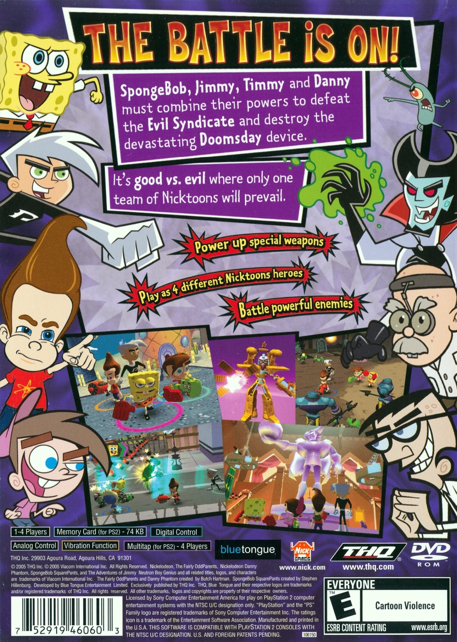 Nicktoons Unite! PS2 - Video Game - Used - CaveGamers - Image 2