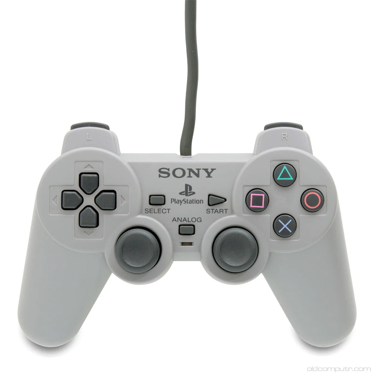 Playstation Dual Analog Controller (SCPH-1180) - Gray - Video Game Accessory - Used - CaveGamers - Image 2