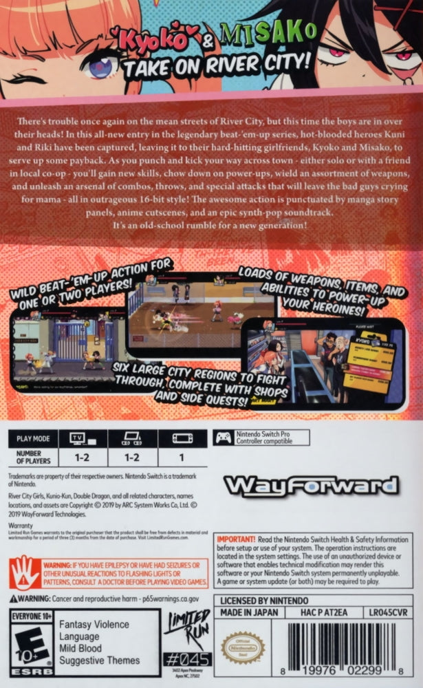 River City Girls Switch - Video Game - Used - CaveGamers - Image 2