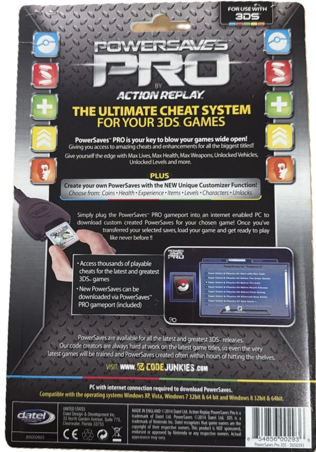 Action Replay Power Saves 3DS - Video Game - Used - CaveGamers - Image 2