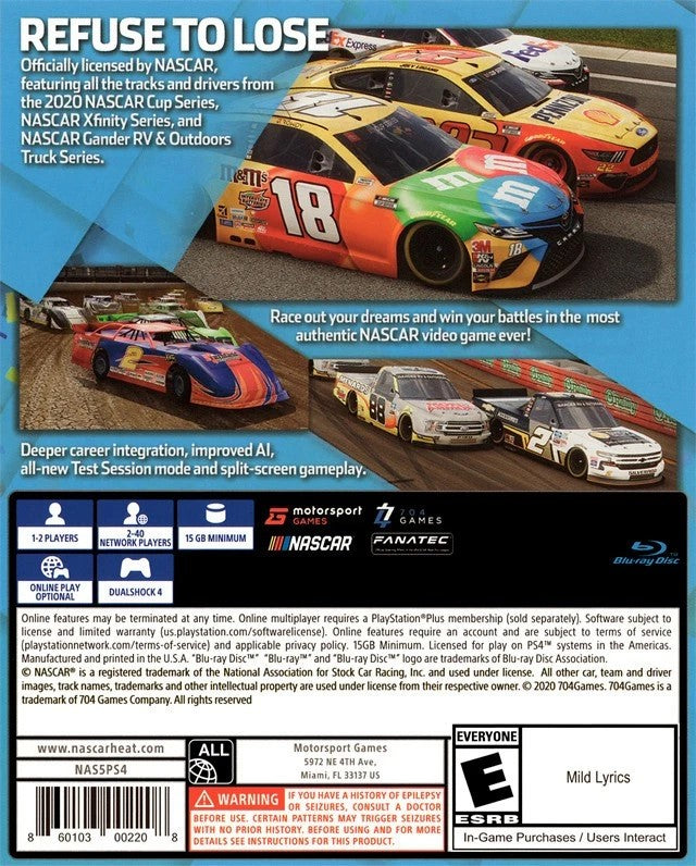 NASCAR Heat 5 PS4 - Video Game - Used - CaveGamers - Image 2