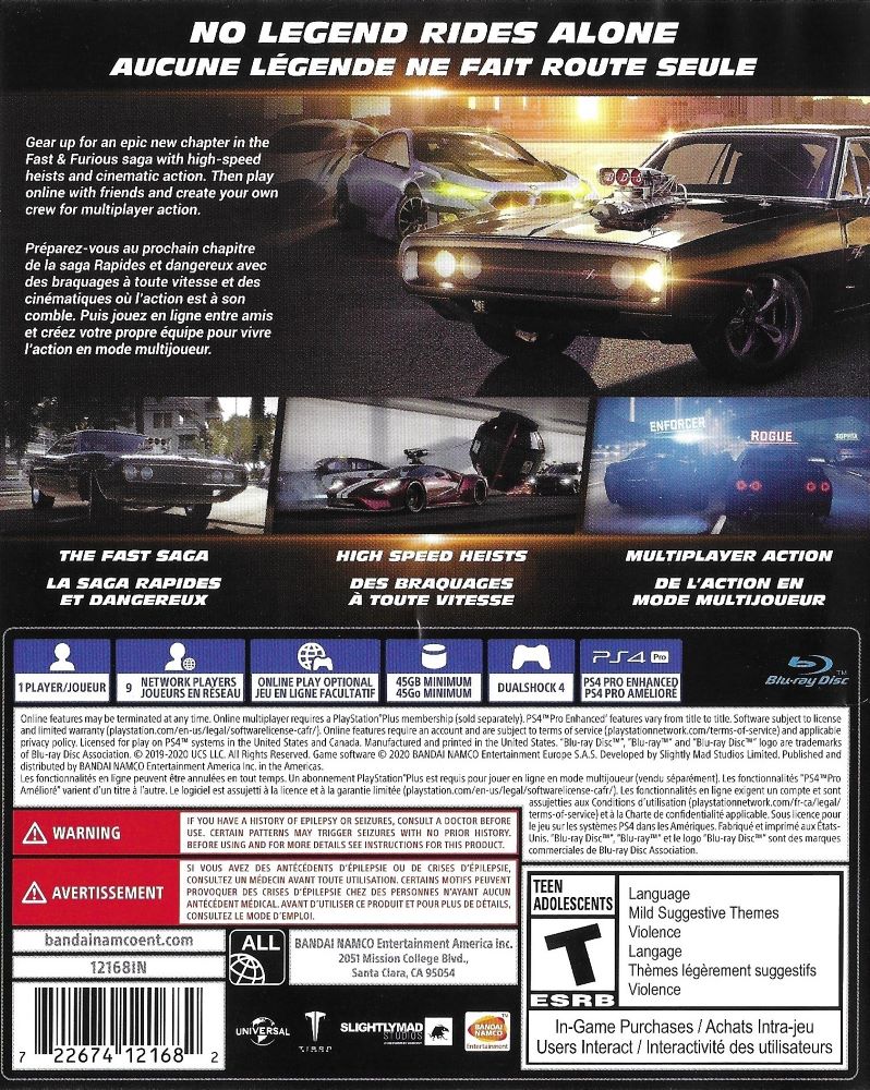 Fast and Furious Crossroads PS4 - Video Game - Used - CaveGamers - Image 2