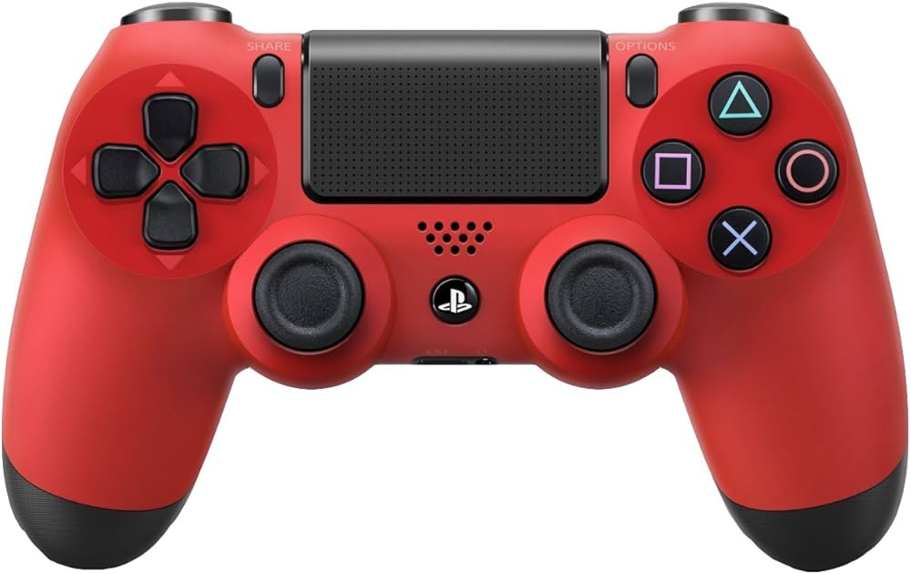 PlayStation 4 Dualshock 4 Wireless Controller - Magma Red [CUH-ZCT1] PS4 - Video Game Accessory - Used - CaveGamers