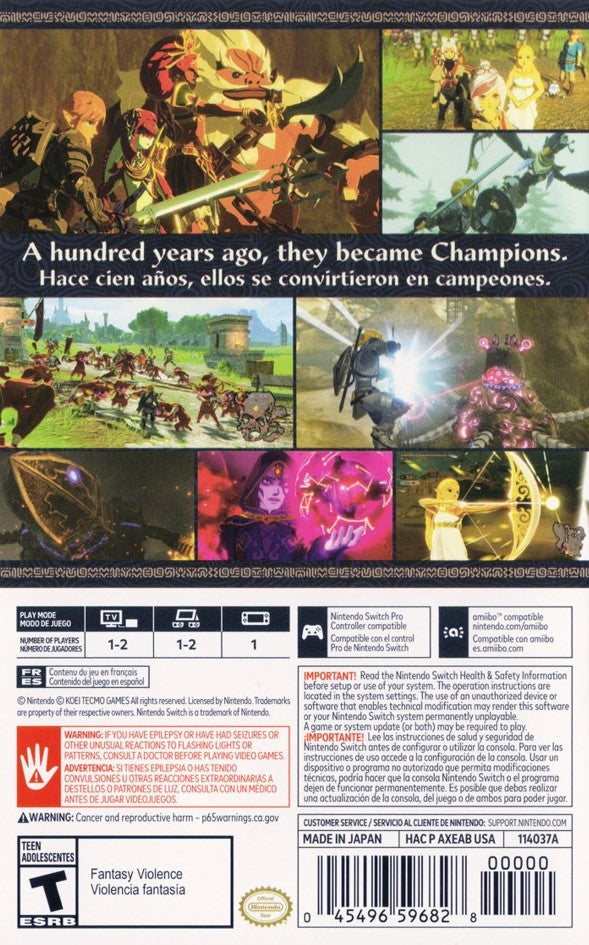 Hyrule Warriors: Age of Calamity Switch - Video Game - Used - CaveGamers - Image 2