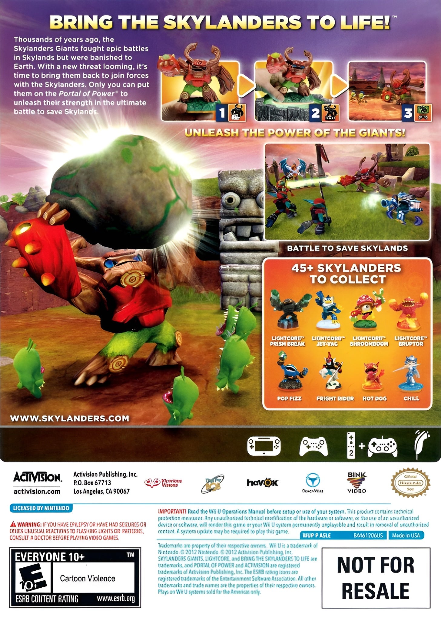 Skylanders Giants Wii U - Video Game - Used - CaveGamers - Image 2