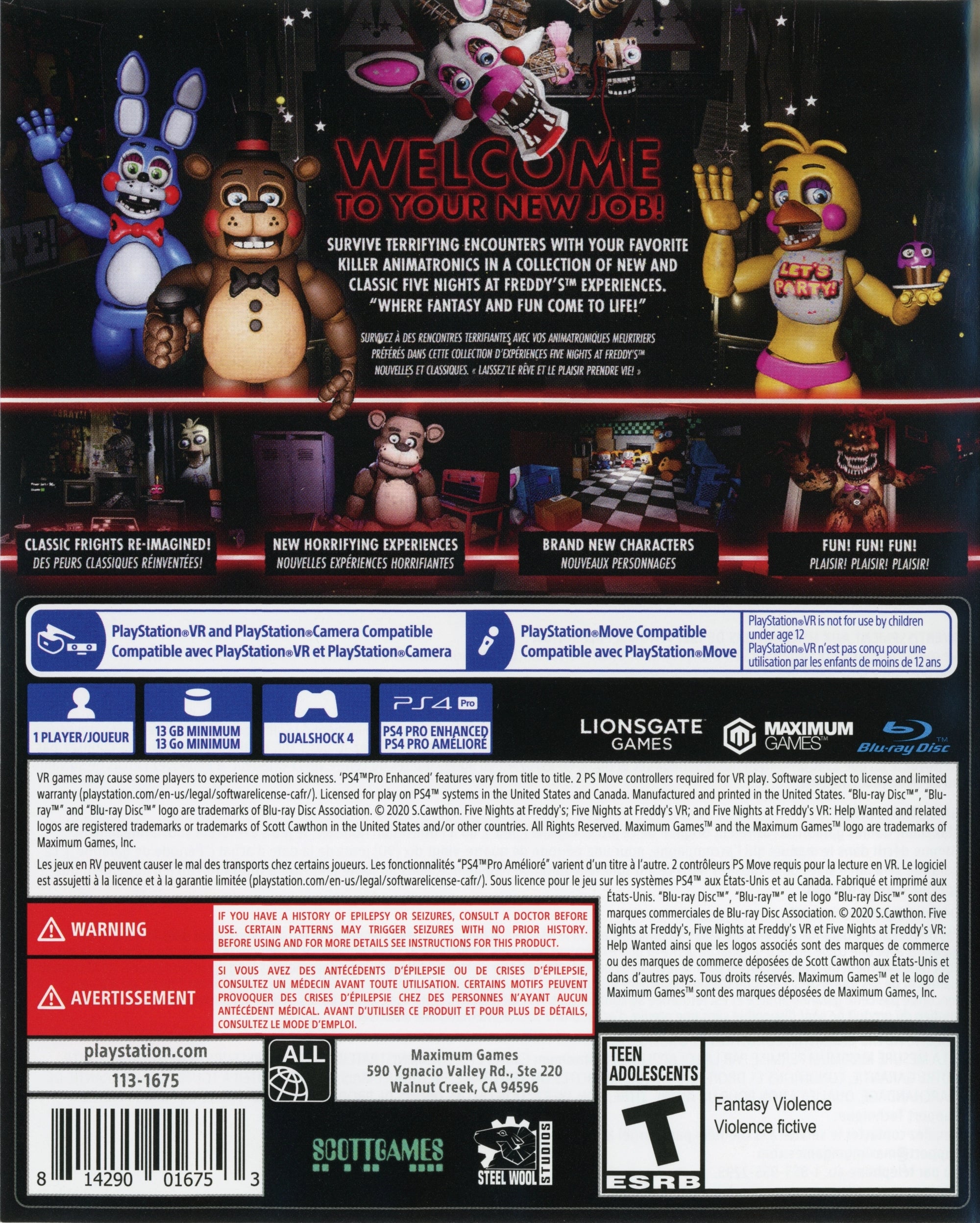 Five Nights at Freddy's: Help Wanted PS4 - Video Game - Used - CaveGamers - Image 2