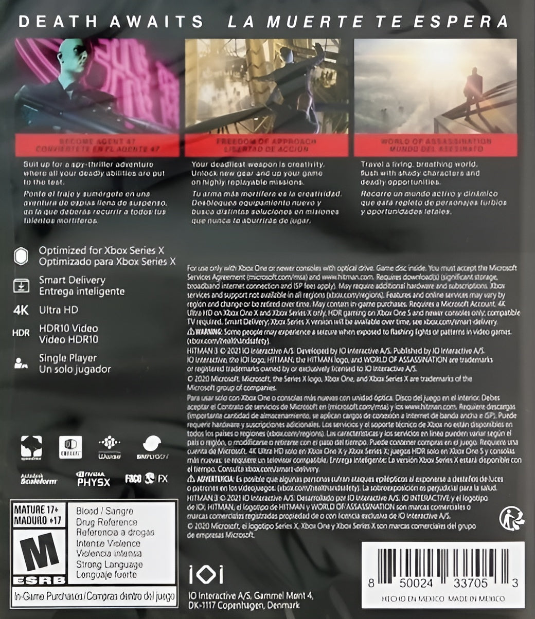 Hitman 3 Xbox Series X - Video Game - Used - CaveGamers - Image 2