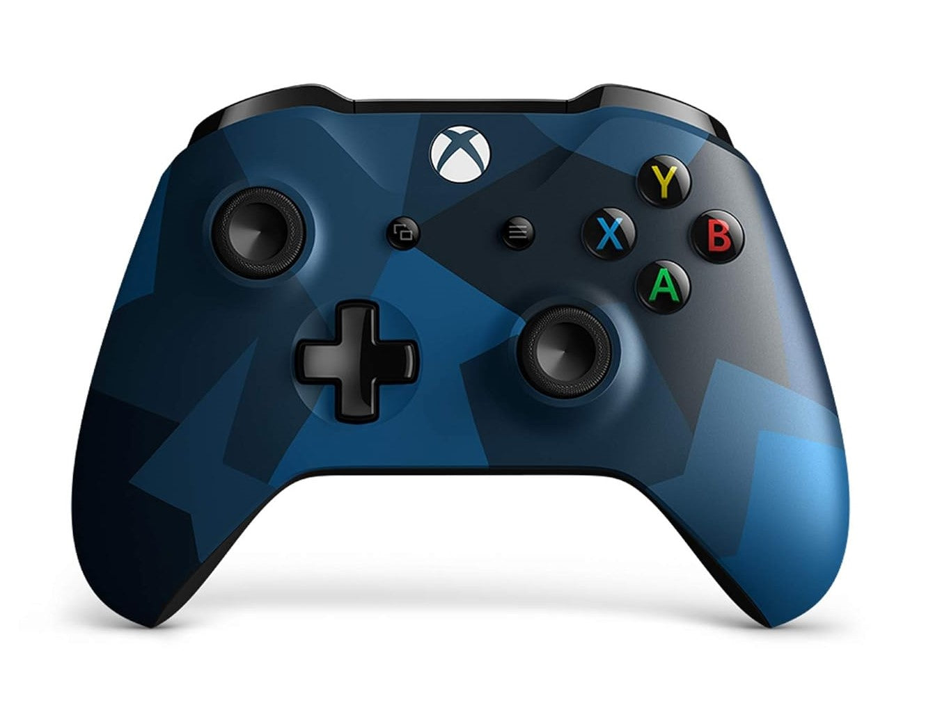 Xbox One Wireless Controller - Midnight Forces II Blue - Video Game Accessory - Used - CaveGamers