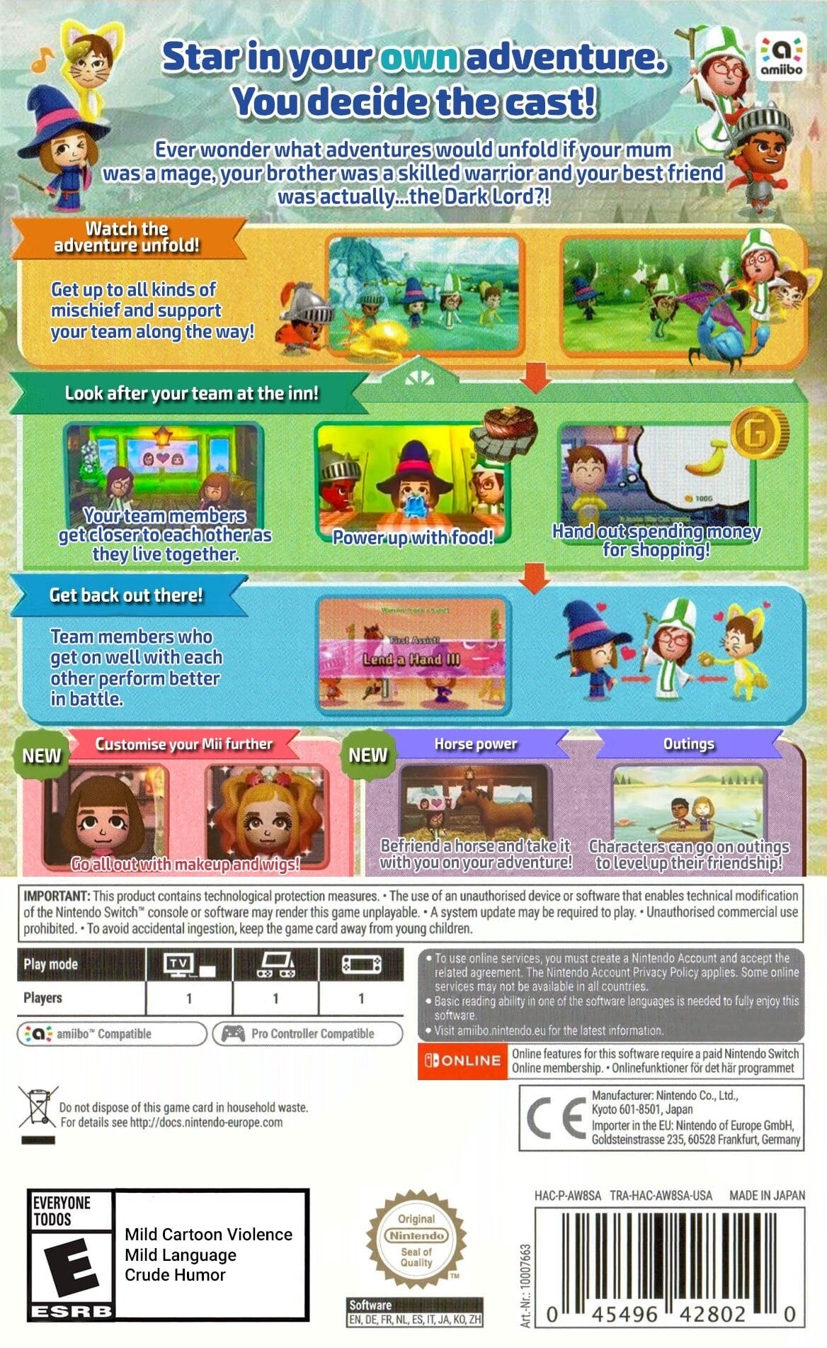 Miitopia Switch - Video Game - Used - CaveGamers - Image 2